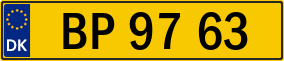 Trailer License Plate